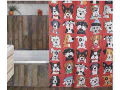 Pawsitively Perfect Shower Curtain with 12 Hooks