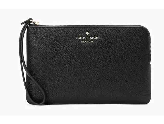 Kate Spade Leila Medium Zip Wristlet in Black - Photo 1
