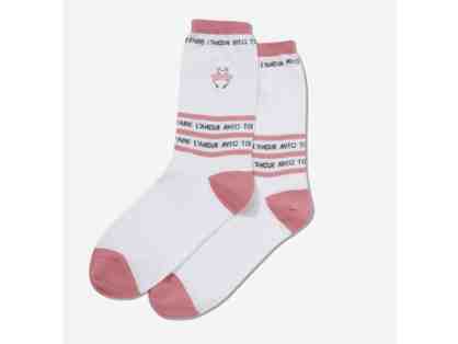 HOTSOX WOMEN'S FLAMINGO EMBROIDERY SOCKS