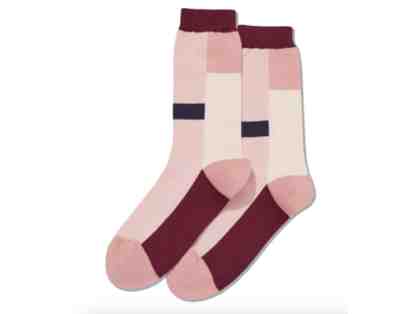 HOTSOX WOMENS COLOR BLOCK STRIPE SOCKS
