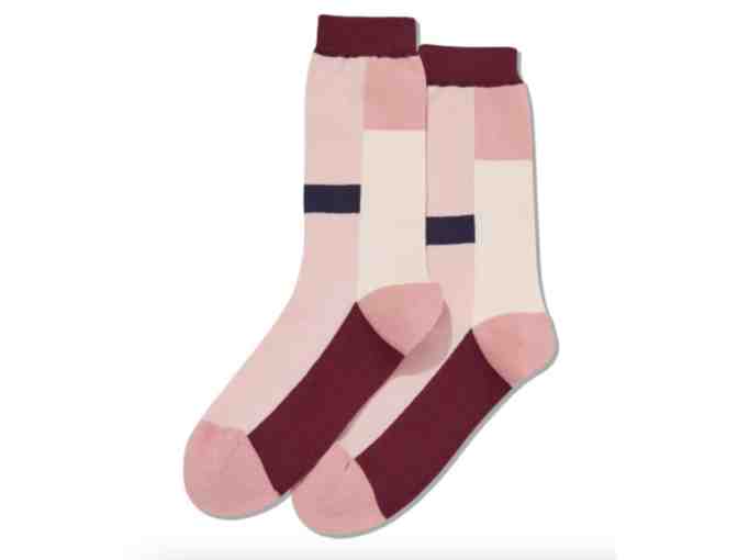 HOTSOX WOMENS COLOR BLOCK STRIPE SOCKS - Photo 1