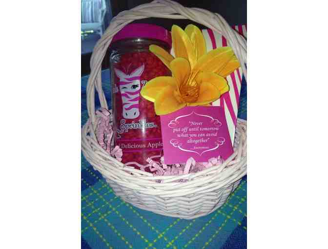 Pink Zebra Scent Basket