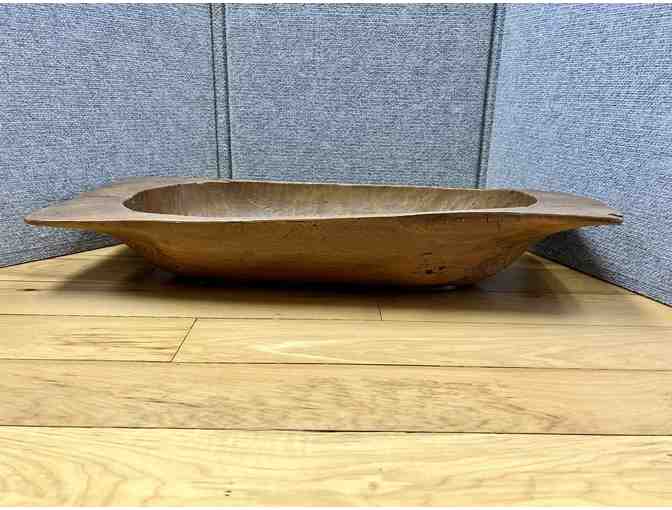 Naturally carved large wooden bowl