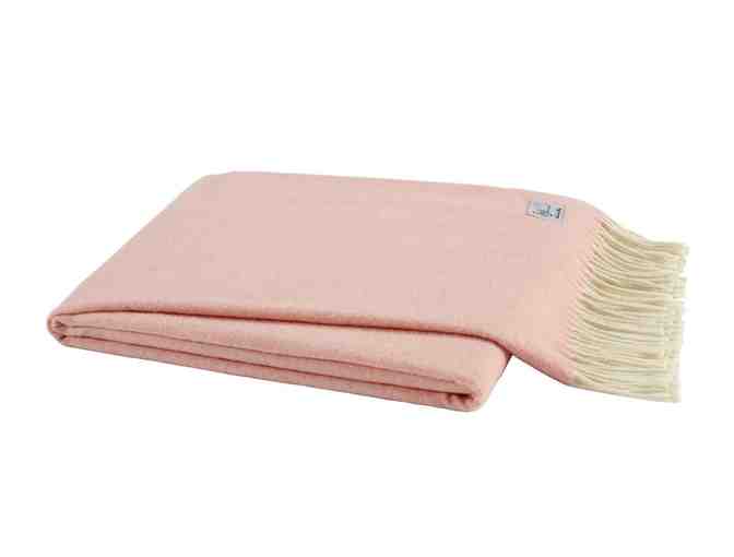 The Loveliest - Herringbone Throw with Monogram