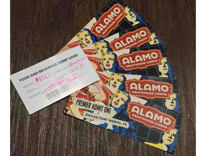 Alamo Movie Experience - 4 Movie Tickets & $40 Food/Beverage Gift Certificate