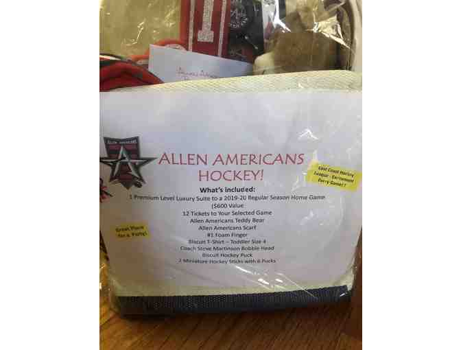 Luxury Box for 12 for Allen American Hockey Game and Gift Basket!