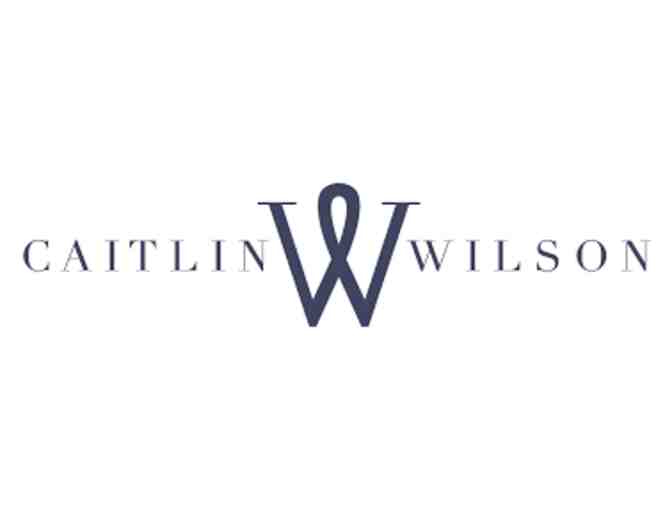 Navy and White Bistro Bench by Caitlin Wilson Designs