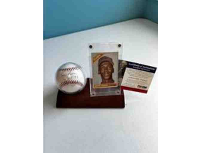 Signed Baseball Ernie Banks