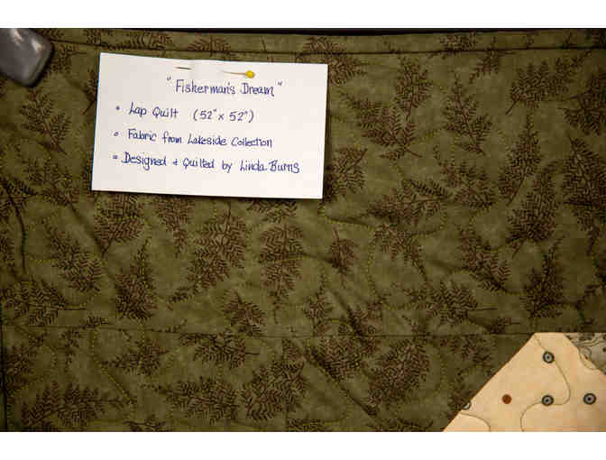 Lap Quilt 'Fisherman's Dream' (52'x52') by Linda Burns