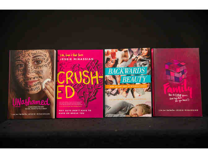 Set of 4 Jessie Minassian Books with Ugg Blanket