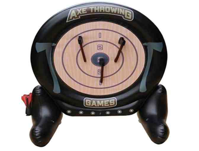 MD Sports 2 in 1 Axe Throwing and Dartboard Challenge