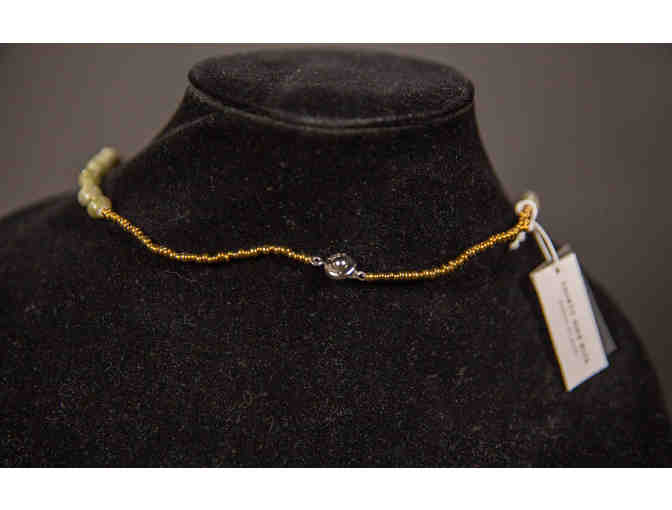 31 Bits - Raverie Row Necklace Green