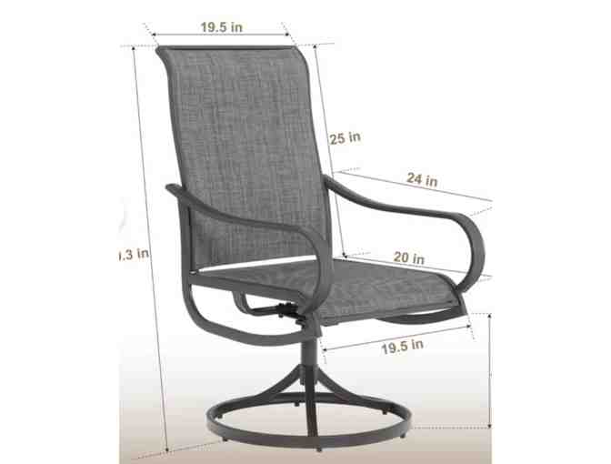 Swivel Patio Dining Chair (Set of 6)