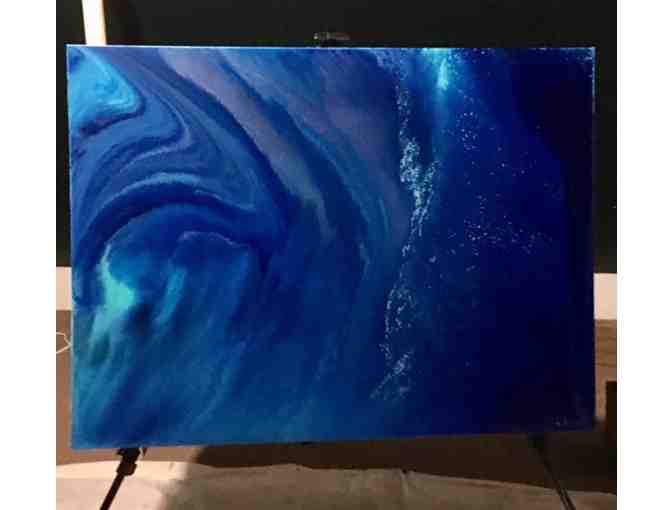 36x48 Abstract Painting - Acrylic on Canvas created by local artist Holly Velez