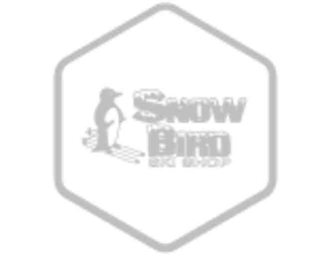 Women's Ski Gloves and Long Sleeve shirt donated by SNOW BIRD SKI SHOP