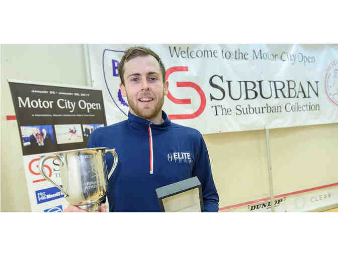 Challenge the Pro Squash Match against #16 in the world, Ryan Cuskelly