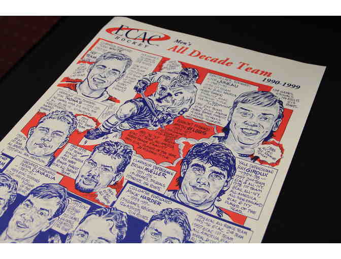 1990-99 ECAC Hockey Men's All-Decade Team Caricature