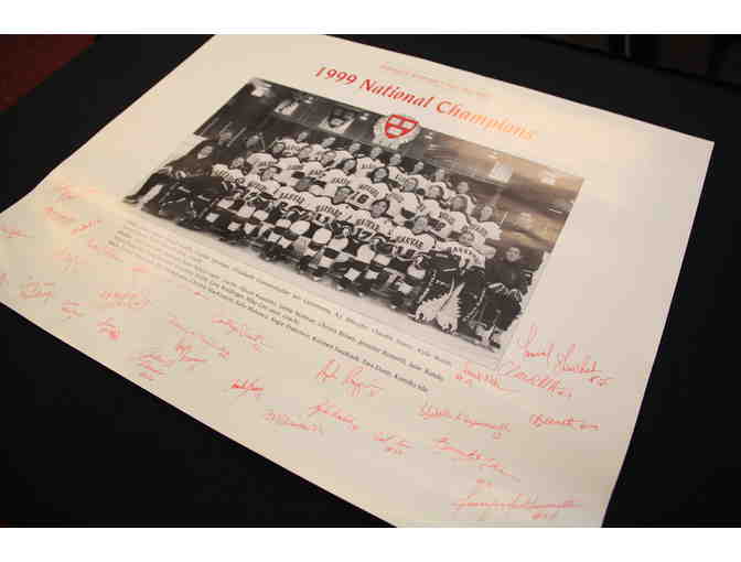 1999 Women's Ice Hockey National Championship Signed Poster
