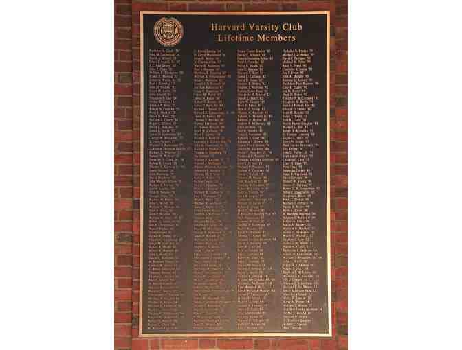Harvard Varsity Club Lifetime Membership