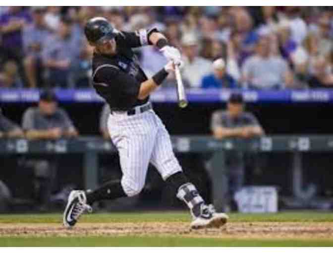 Trevor Story Signed Baseball Bat