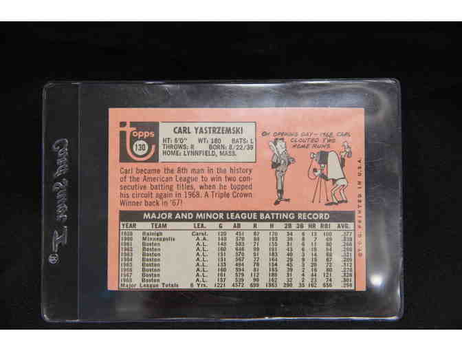 Carl Yastrzemski 1969 Topps Baseball Card