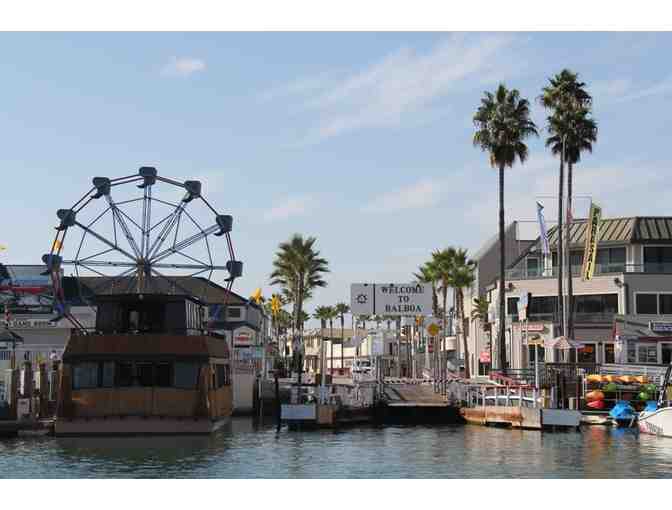 Duffy Boat Tour of Newport Bay/around Balboa Island and lunch for 4 at Balboa Bay Resort