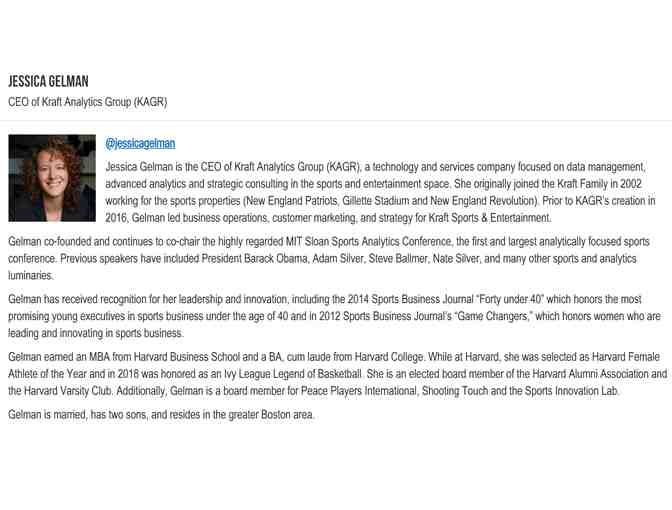 2020 MIT Sloan Sports Analytics Conference - Two General Admission Tickets