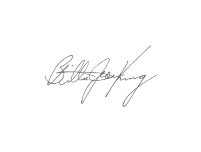 Billie Jean King Signed Tennis Ball