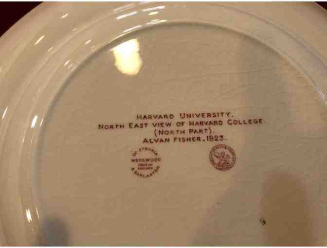 Complete Set of Crimson and White Wedgwood Harvard Plates