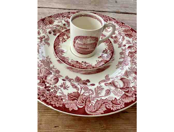Harvard Wedgwood china set celebrating the tercentenary