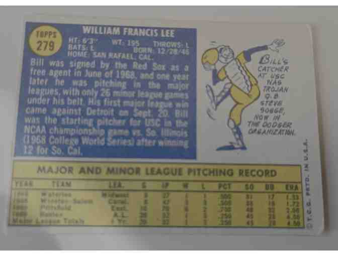 Bill Lee Red Sox Rookie Card