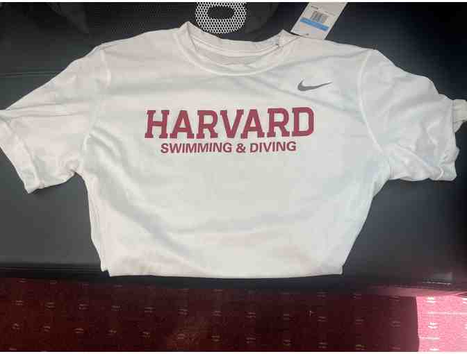 Harvard Swimming & Diving Official Team Gear Bundle - Tops and Backpack