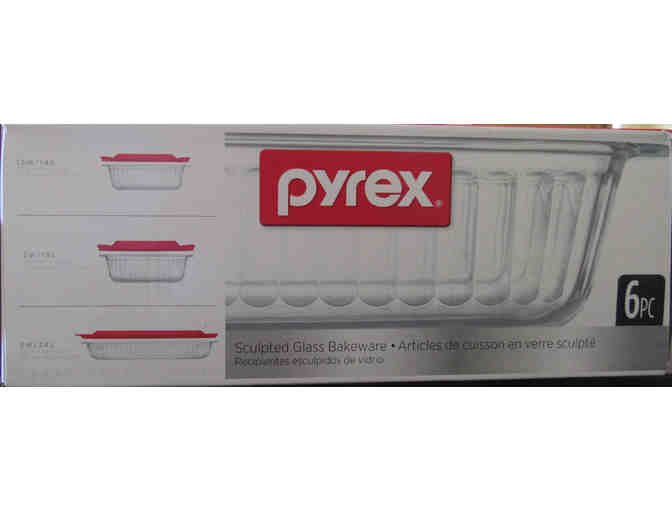 Pyrex 6-Piece Sculpted Glass Bakeware