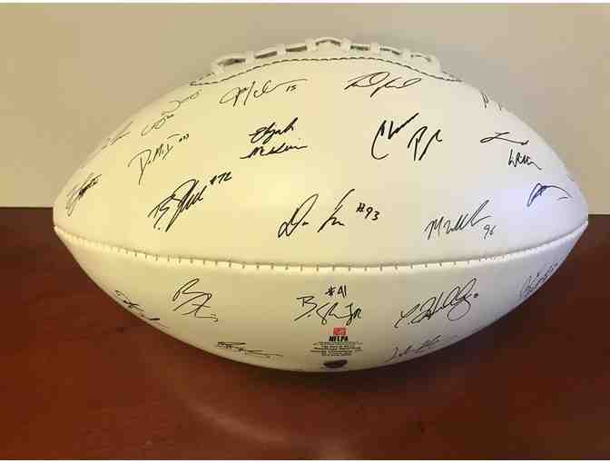 2017 New York Jets Team Signed Replica Football