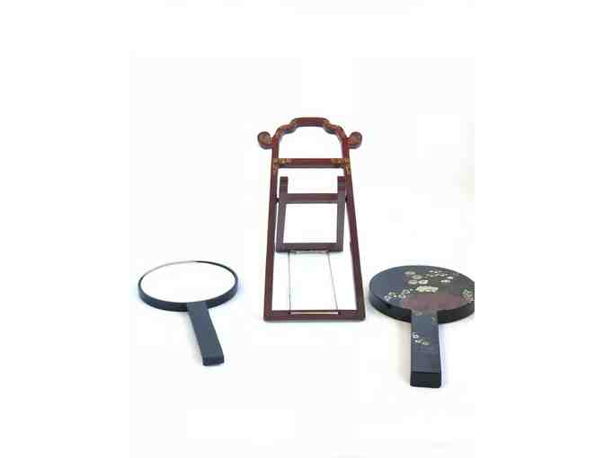 Antique Wooden Standing Mirror for Vanity