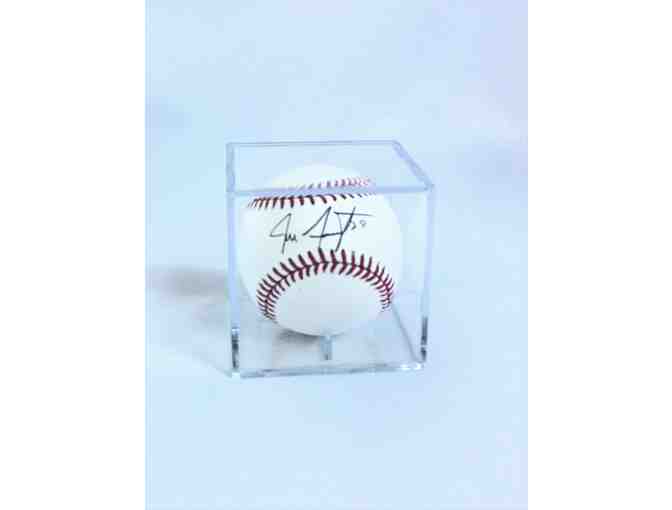 San Francisco Giants: Jeff Samardzija Autographed Baseball AND Crazy Crab Scarf