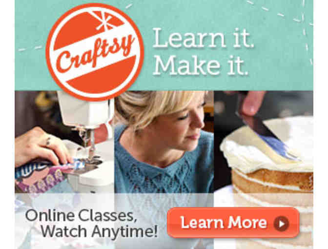 Craftsy: Five Online Class Passes