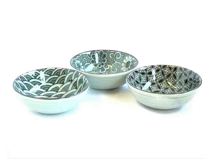 Three Small Patterned Bowls