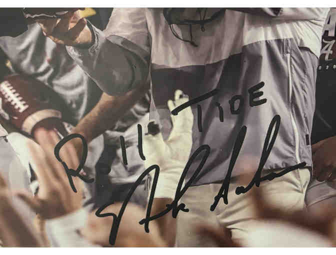 NICK SABAN Autographed Alabama Football Memorabilia