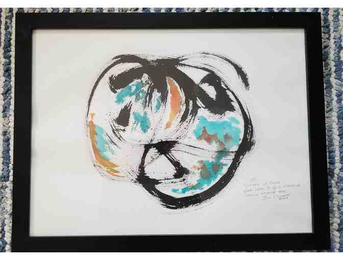 Jill Minkoff Tree Original Pen and Watercolor Art and Haiku