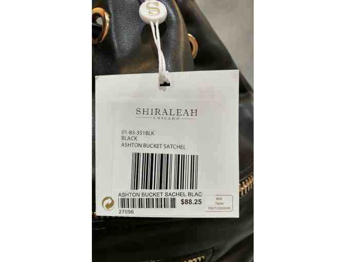 NEW Large Shiraleah Ashton Vegan Leather Bucket Satchel