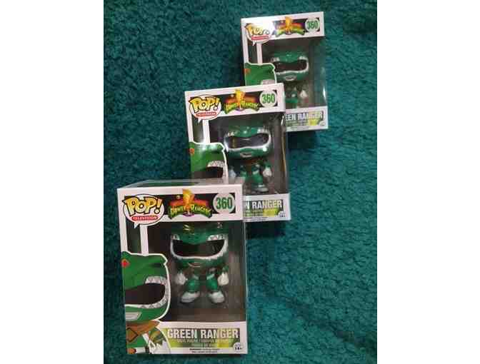 Three (3) Pop Green Power Ranger Figures