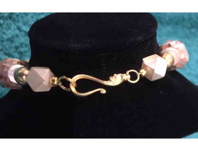 Faceted Mother-of-Pearl necklace