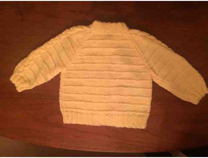 Hand Knit Baby Sweater