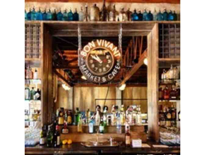 Bottle of Benziger Gewurtztramine and a $25 gift card to Bon Vivant Market & Cafe