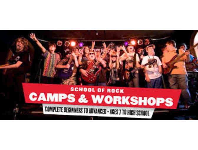 Gift Certificate for one week of Rock N' Roll Summer Camp at School of Rock Burbank