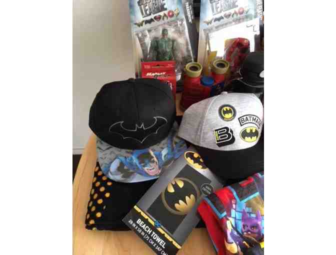 HUGE Basket of Superhero, Scooby Doo, & Looney Tunes Toys, Clothing, and More!