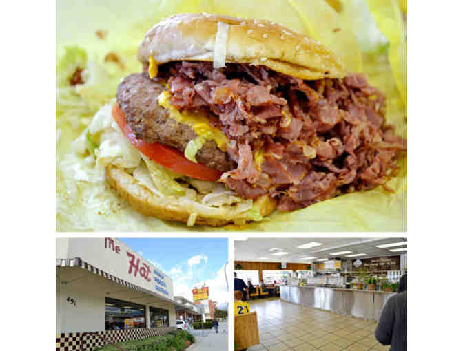 Four (4) Gift Certificates valid for a sandwich and soft drink at The Hat Pasadena