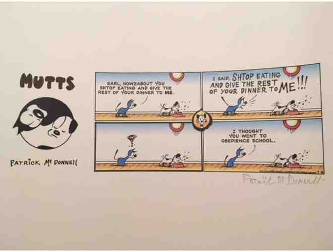 MuttComics Shelter Dogs Comic Strip signed by Patrick McDonnell