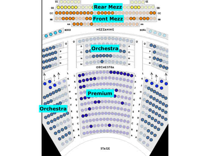 Two tickets to a performance at the Geffen Playhouse